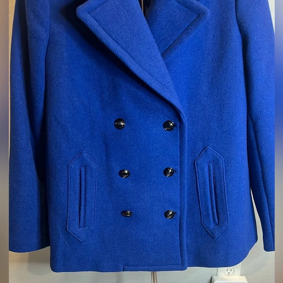 Banana Republic Blue Pea Coat - Picture 6 of 16